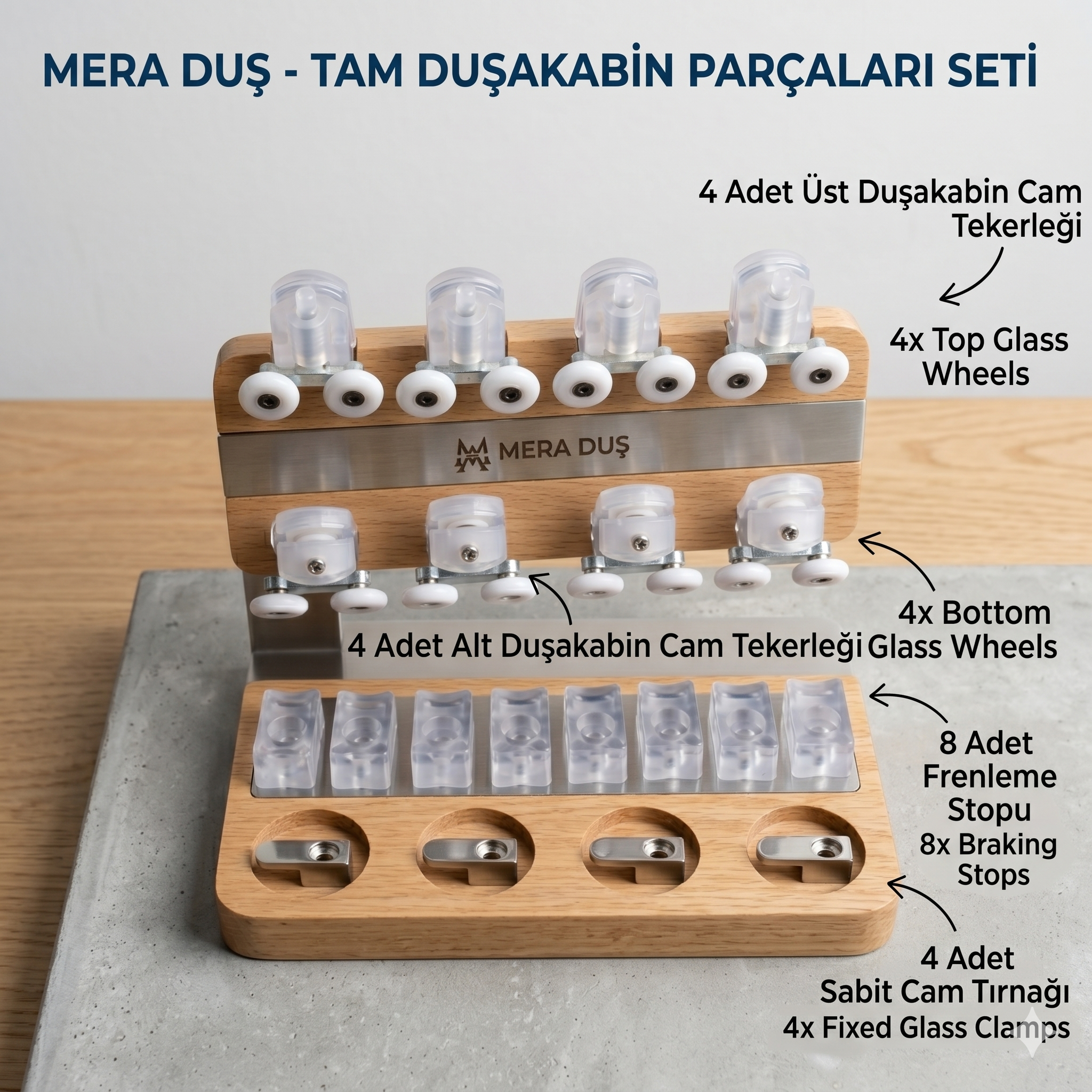 Duşakabin Tekerleği (Şeffaf)